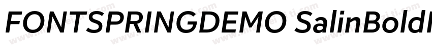 FONTSPRINGDEMO SalinBoldIt字体转换